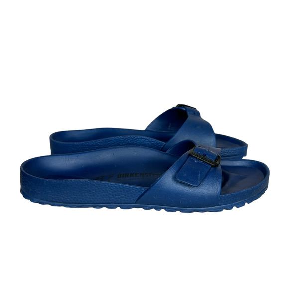 Birkenstock Madrid Eva Blue Rubber Sandals Slide On Summer Women's Size 6 - Picture 5 of 8